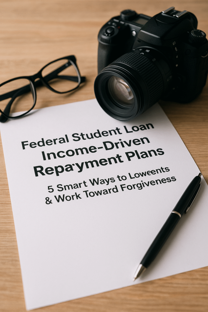 Federal Student Loan Income-Driven Repayment Plans: 5 Smart Ways to Lower Payments & Work Toward Forgiveness