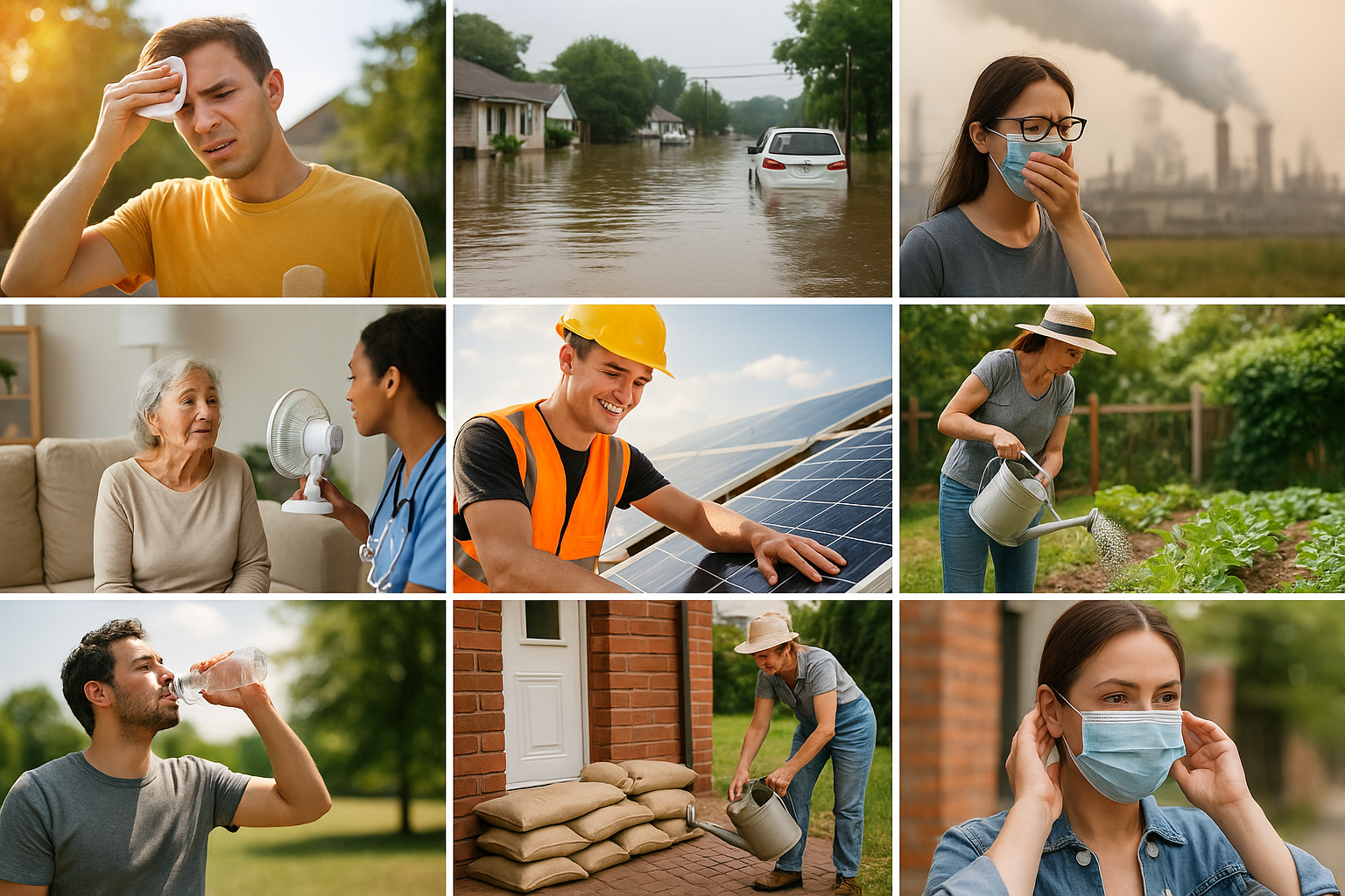 Coping with Heatwaves, Floods, and Pollution Peaks: 12 Practical Climate & Health Steps for You and Your Community
