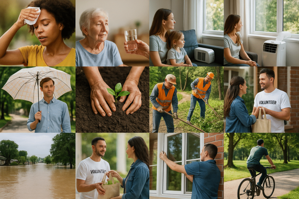 Coping with Heatwaves, Floods, and Pollution Peaks: 12 Practical Climate & Health Steps for You and Your Community