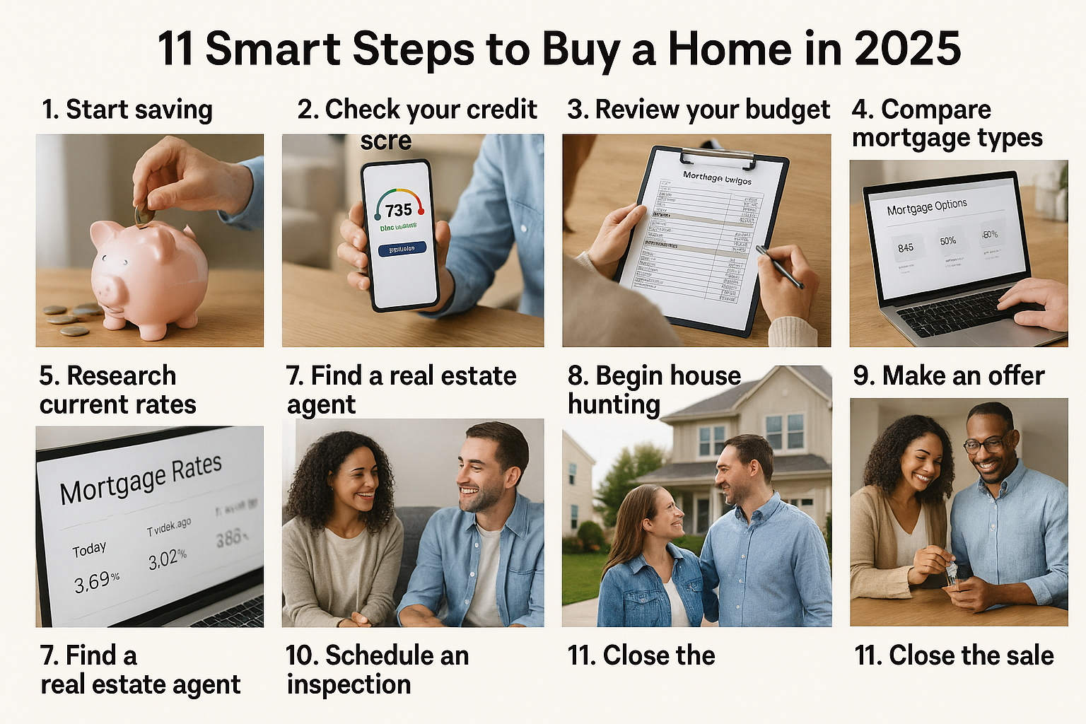 11 Smart Steps to Buy a Home in 2025 — Compare Mortgage Types, Rates, and How to Qualify (mortgage rates today)
