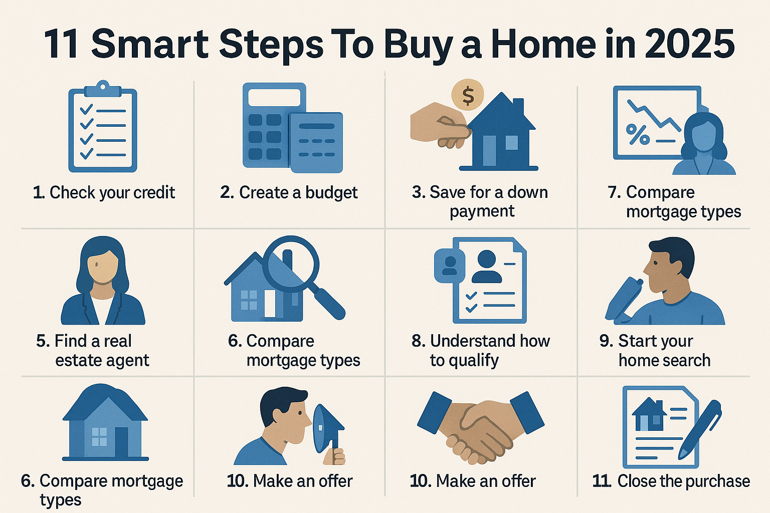 11 Smart Steps to Buy a Home in 2025 — Compare Mortgage Types, Rates, and How to Qualify (mortgage rates today)