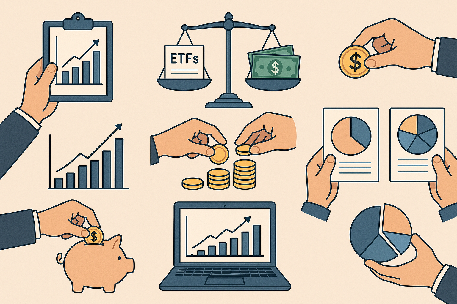 9 Simple Steps — ETFs vs Individual Stocks Guide for Beginners: Low-Cost Indexing & Sample Starter Portfolios