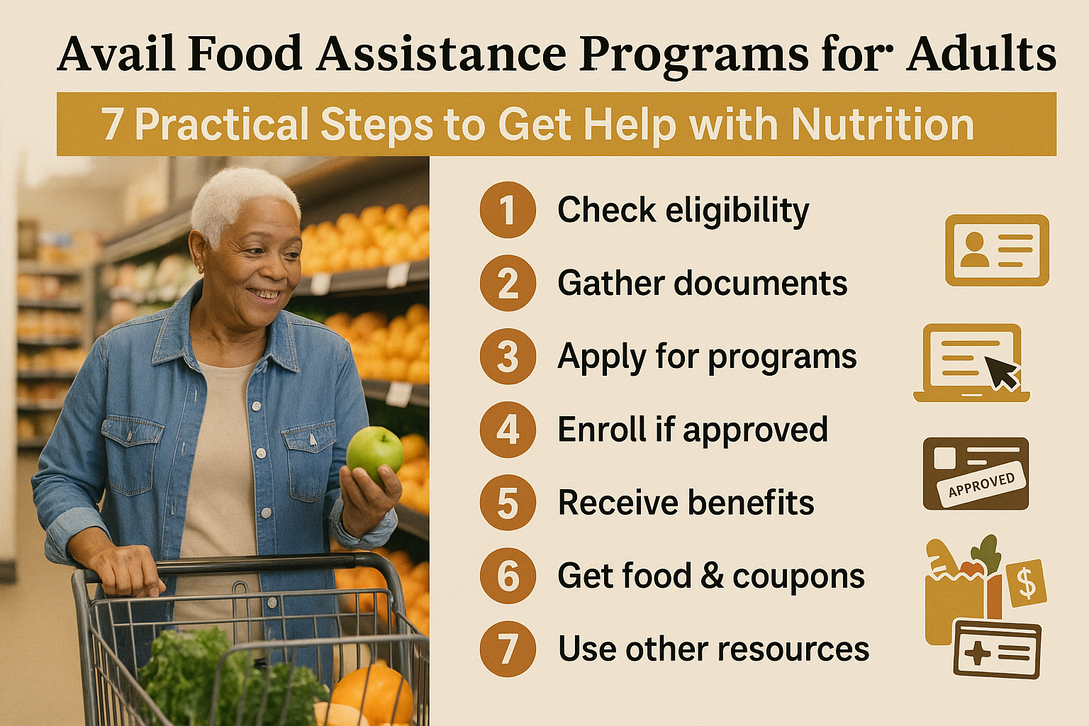 Avail Food Assistance Programs for Older Adults