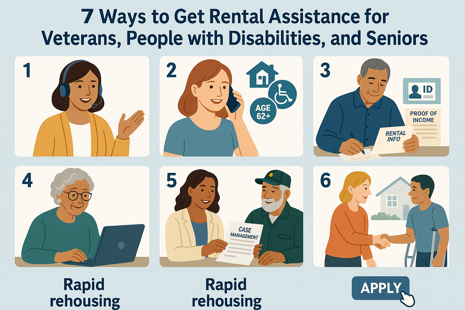 7 Ways to Get Rental Assistance for Veterans, People with Disabilities, and Seniors