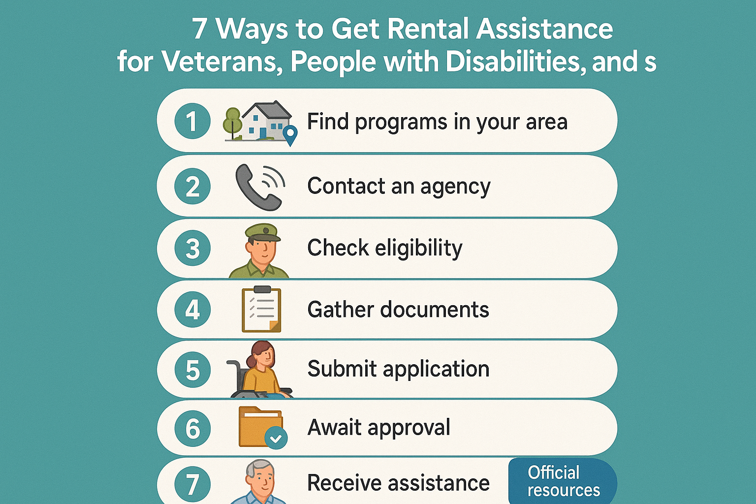 7 Ways to Get Rental Assistance for Veterans, People with Disabilities, and Seniors
