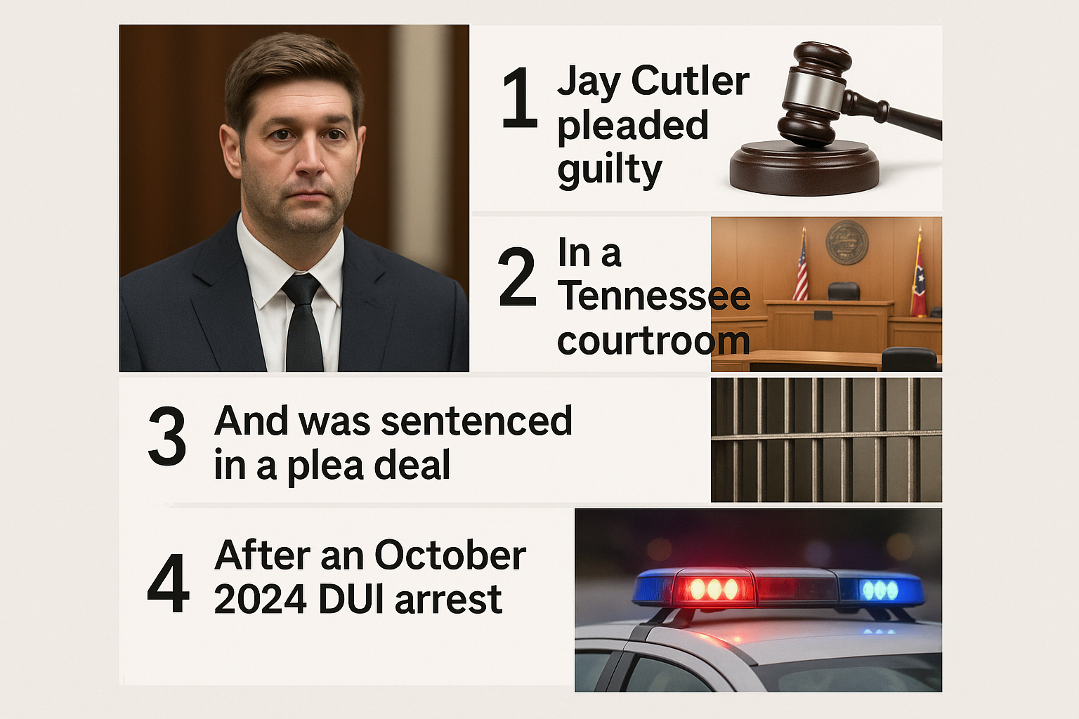 5 Things to Know Now — Jay Cutler Jailed: What Happened, the Plea Deal, and What Comes Next