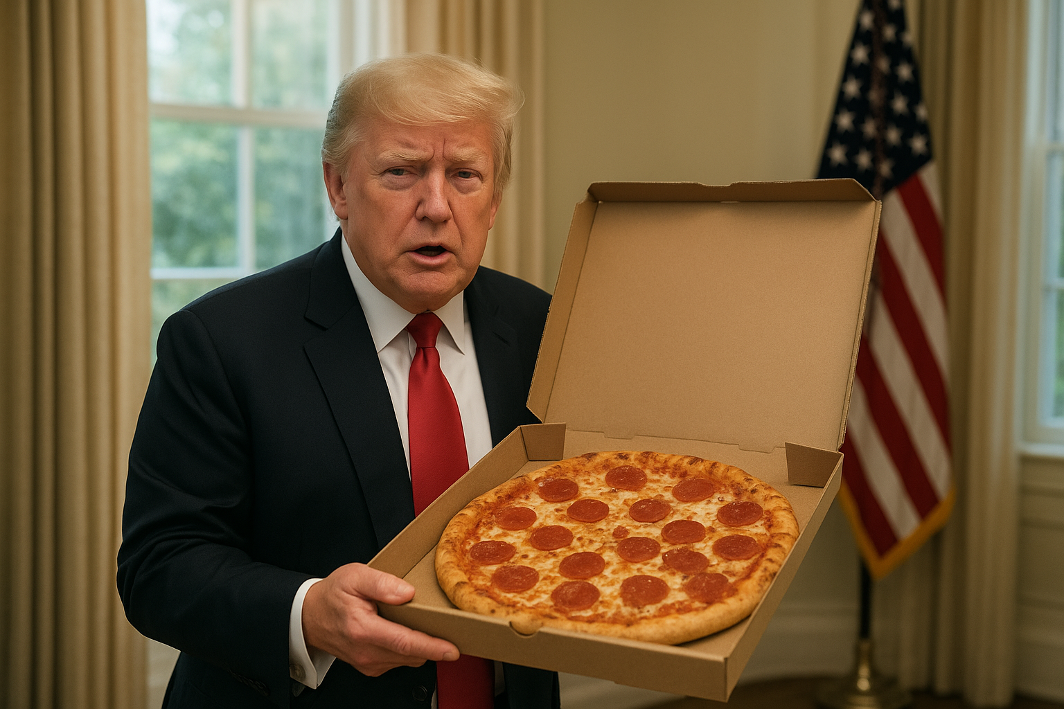 Pentagon Pizza Index