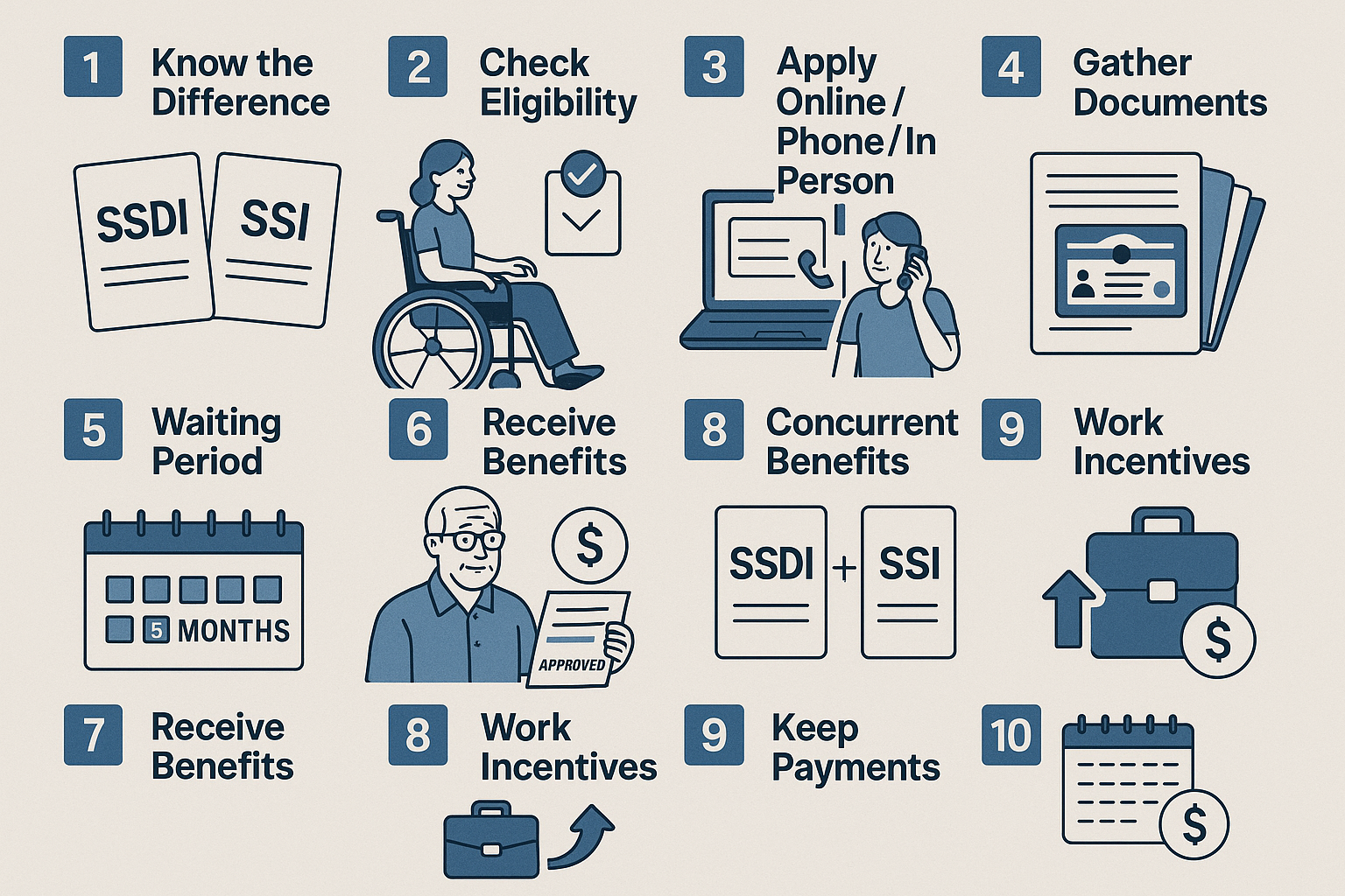SSDI and SSI Benefits for Disabled and Seniors