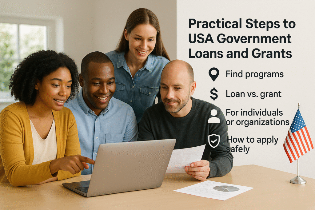 7 Practical Steps to USA Government Loans and Grants Access — How to Find, Apply & Stay Safe