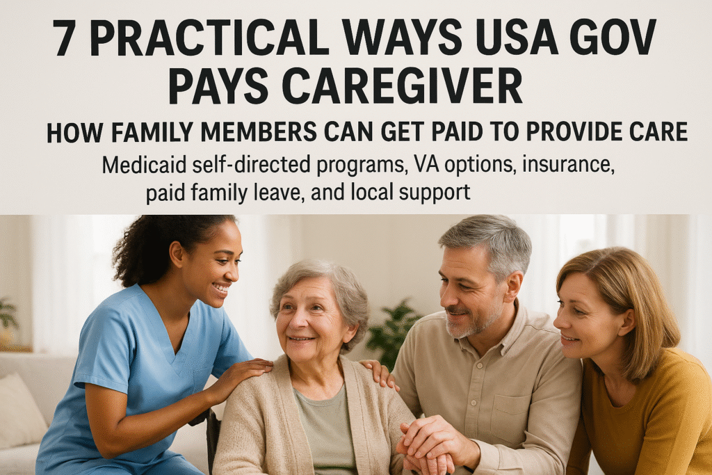 7 Practical Ways USA Gov Pays Caregiver — How Family Members Can Get Paid to Provide Care
