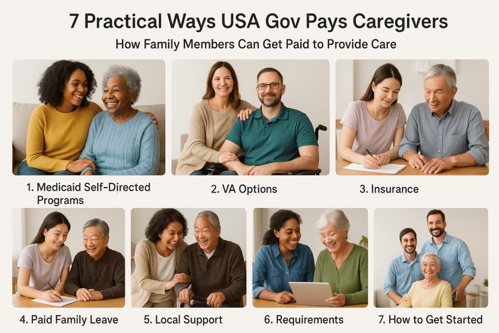 7 Practical Ways USA Gov Pays Caregiver — How Family Members Can Get Paid to Provide Care