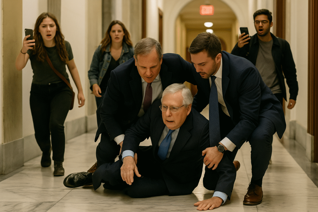Mitch McConnell Falls