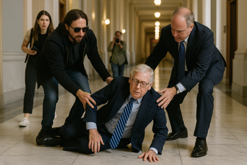 Mitch McConnell Falls