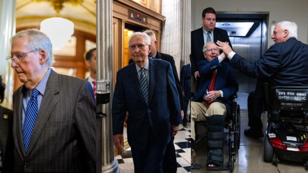 Mitch McConnell Falls