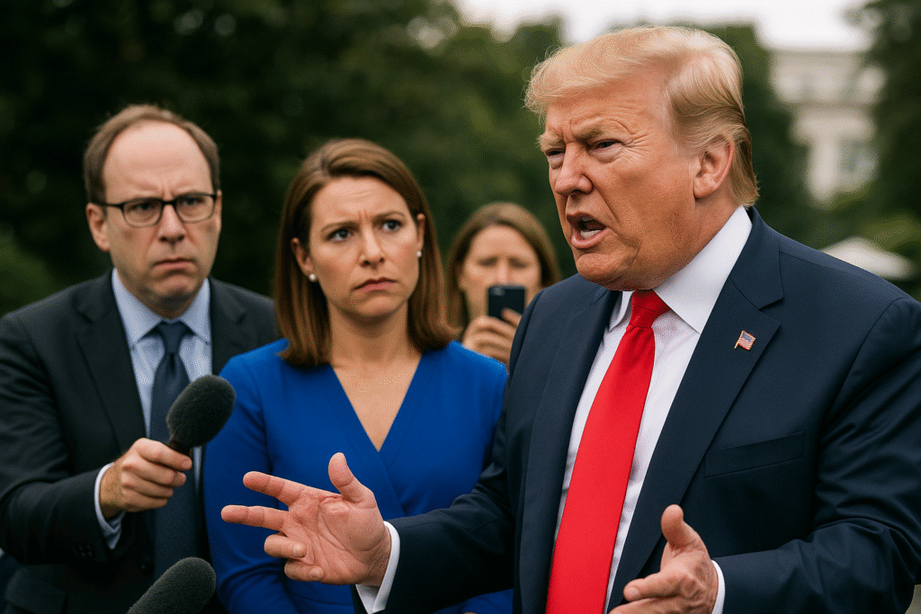 Trump Snapped at Reporters — Catherine Lucey, Mary Bruce, Jennifer Jacobs and the Fallout