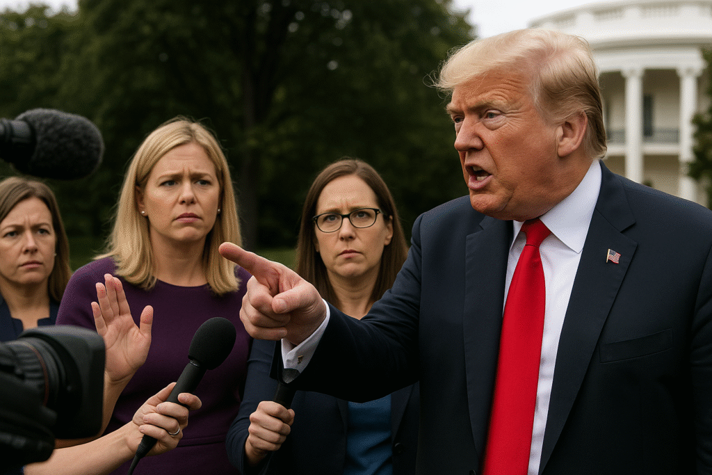 Trump Snapped at Reporters — Catherine Lucey, Mary Bruce, Jennifer Jacobs and the Fallout