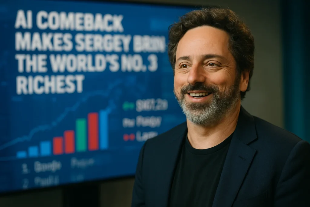 Google’s AI Comeback Makes Sergey Brin the World’s No. 3 Richest — What Happened, Why It Matters, and What Comes Next