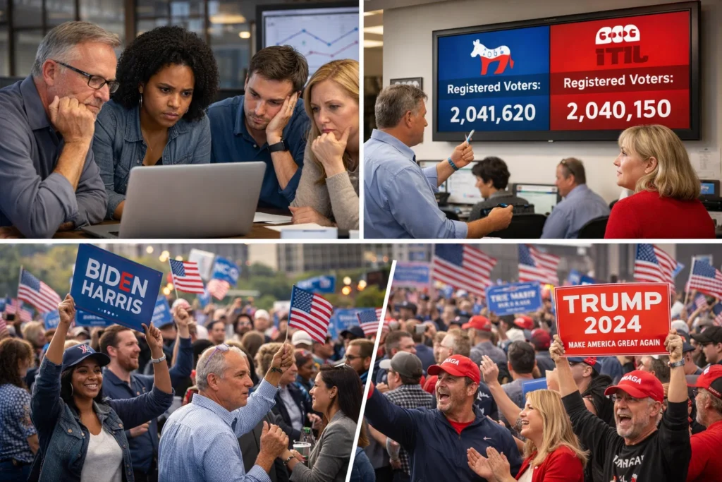 When the Blue Wall Crumbles: How Democrats’ Voter Edge Nearly Vanished in North Carolina — A State-by-State Wakeup