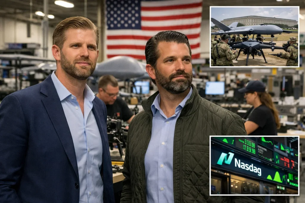 Trump Sons Back New Drone Company Targeting Pentagon Sales
