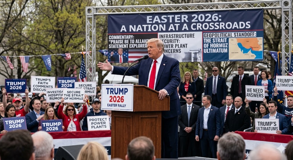 rump's Easter 2026: "Praise Be to Allah," Power Plant Threats, Hospital Rumors and the Strait of Hormuz Ultimatum