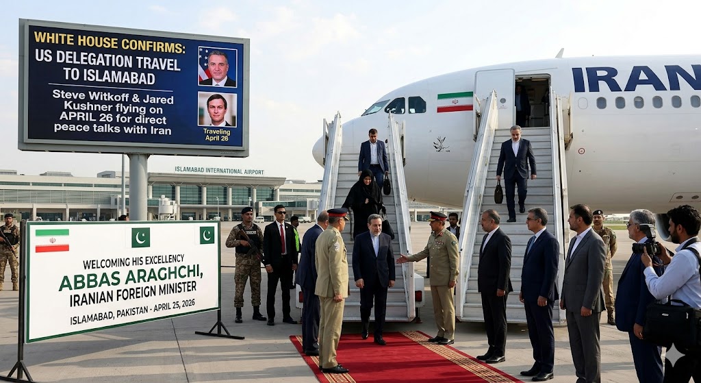 Mixed Signals, One City: Iran's Araghchi Lands in Islamabad as Witkoff and Kushner Race to Pakistan — Is a Deal Finally Within Reach?