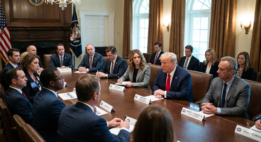 Charlie Kirk's Playbook, Erika's Move: How the New Turning Point USA CEO Quietly Pulled Trump, RFK Jr., and Angry MAHA Moms Into the Same White House Room-Erika Kirk MAHA White House meeting Trump RFK Jr 2026