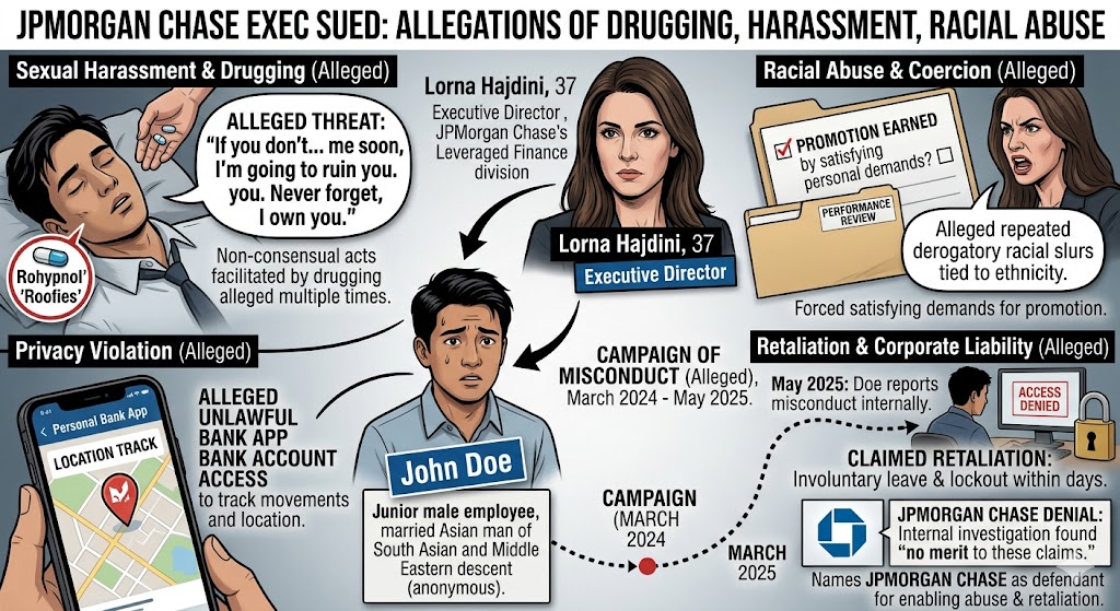 The Wall Street Bombshell: JP Morgan Executive Lorna Hajdini Accused of Sexual Assault, Drugging, and Racial Abuse - What the Explosive Lawsuit Reveals