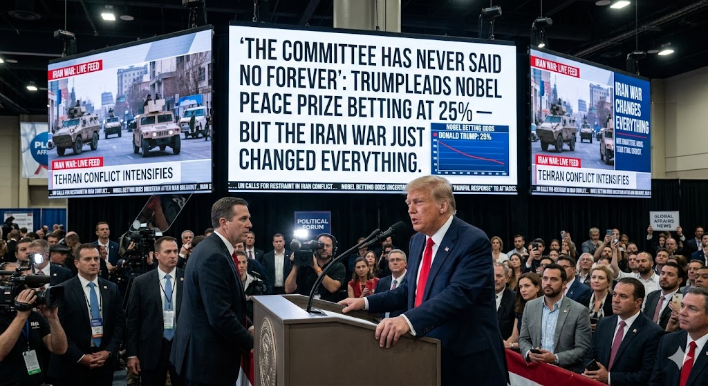 "The Committee Has Never Said No Forever": Trump Leads Nobel Peace Prize Betting at 25% — But the Iran War Just Changed Everything
