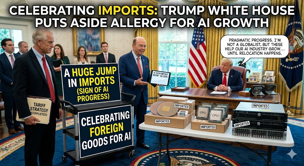 The Tariff President's Blind Spot: Trump's White House Quietly Cheers One Massive Import Wave — and It's Powering the AI Revolution