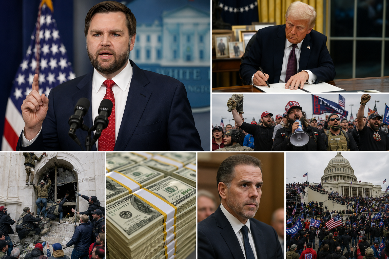 "Anybody Can Apply" — Vance Defends Trump's $1.776 Billion Federal Compensation Fund That Could Pay Jan. 6 Rioters and Even Hunter Biden