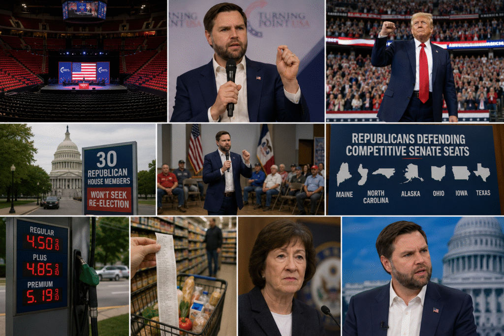 Empty Seats and Warning Signs: Midwest Republicans Are Quietly Pushing Vance Aside Ahead of November — And He Knows It