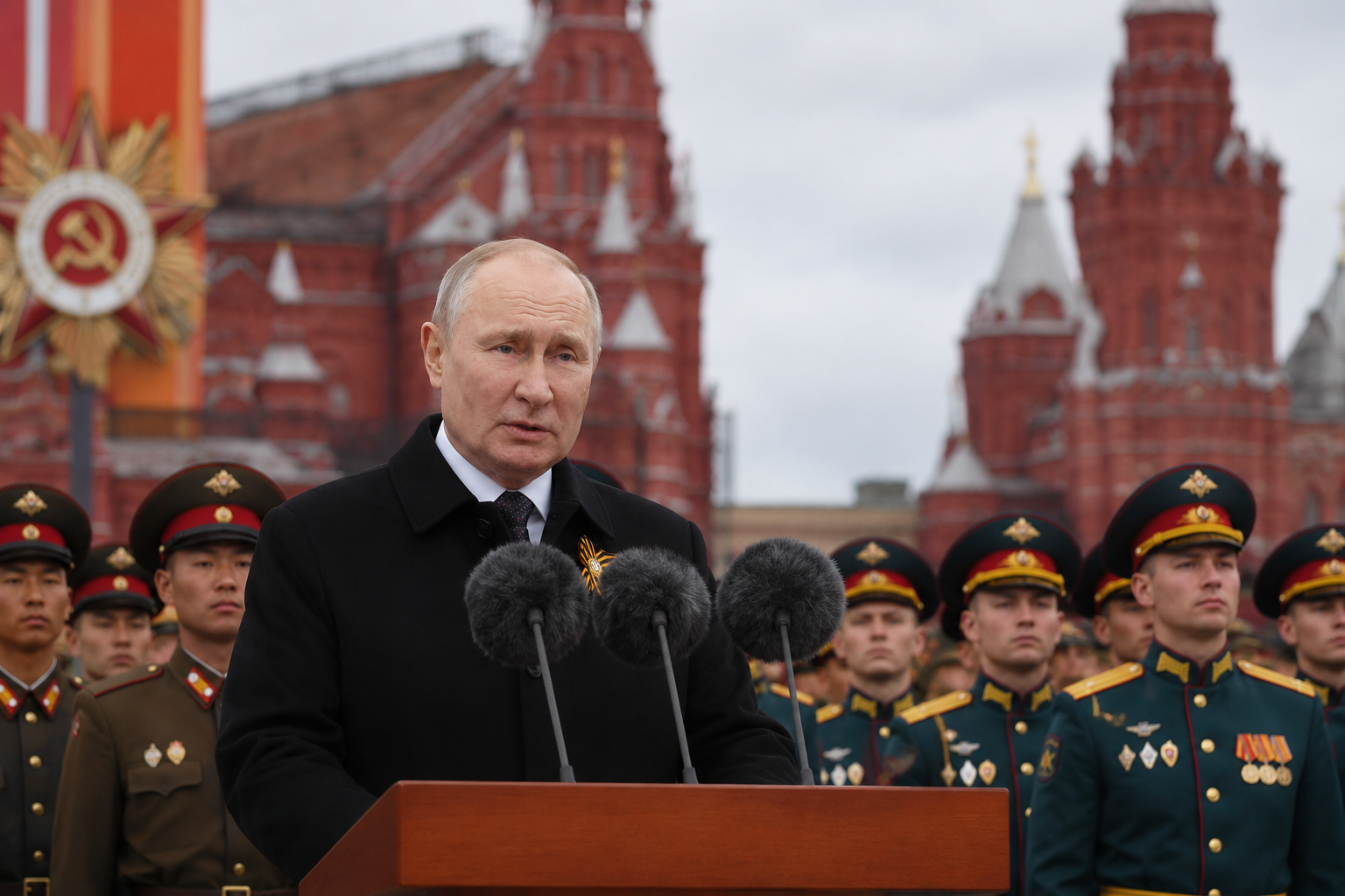 "I Think the Matter Is Coming to an End": Putin Makes His Most Significant Peace Statement in Four Years -- On Victory Day, With North Korean Troops on Red Square