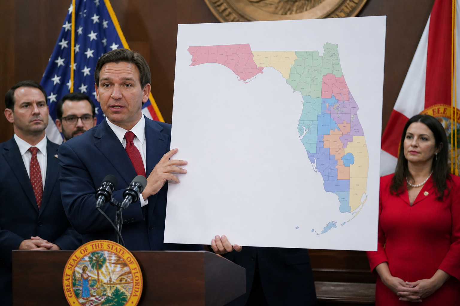 "Signed, Sealed, and Delivered": DeSantis Drops a Political Bomb - Florida New Congressional Map Could Flip 4 House Seats Red Before the Midterms