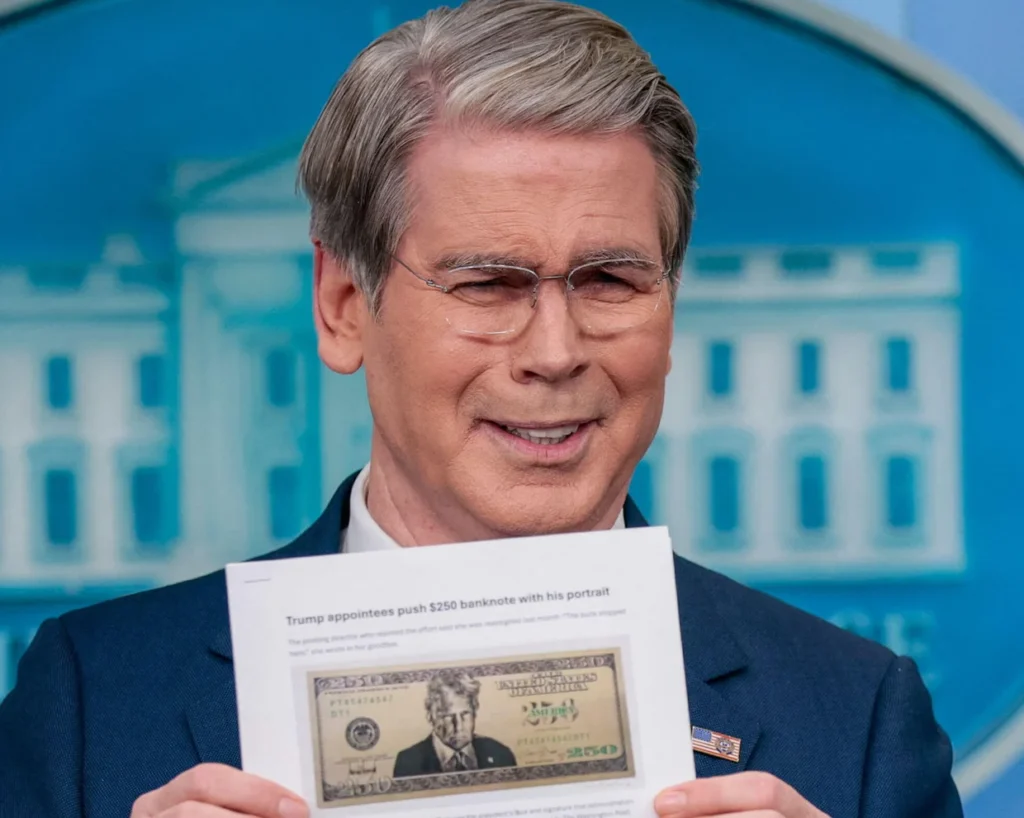 "By the End of His Term, It Will Buy One Gallon of Gas": Bessent Confirms a Trump $250 Bill Design Exists as Critics Erupt Across Washington