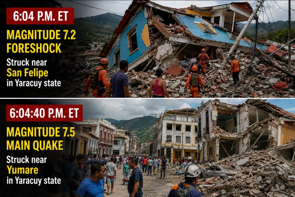 Venezuela Mega Quake Emergency: Back to Back Tremors Flatten Buildings in Caracas, USGS Warns of Up to 100000 Casualties in Worst Seismic Event in Over a Century