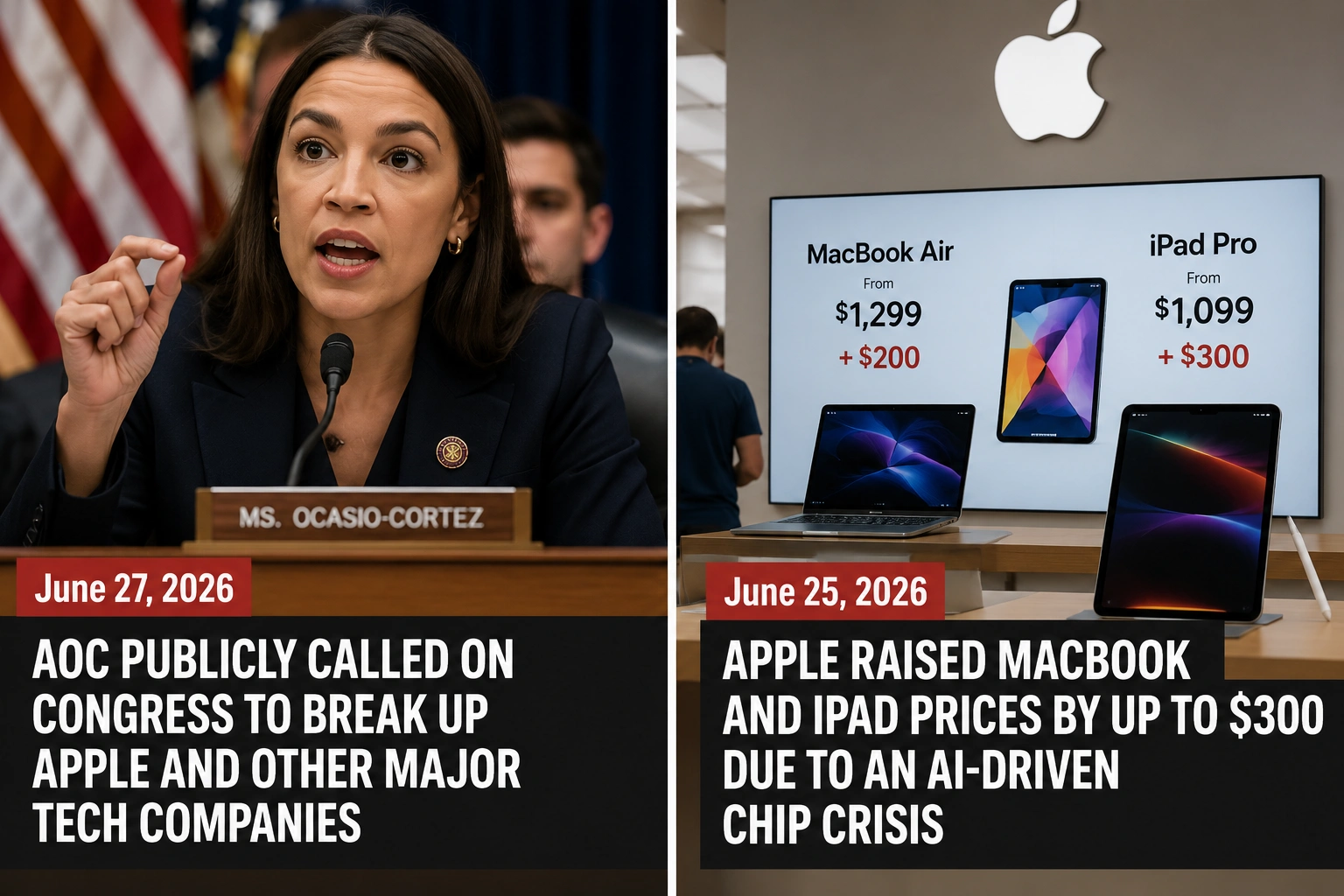 AOC Drops a Bombshell: Congress Should Break Up Apple as MacBook and iPad Prices Explode in 2026
