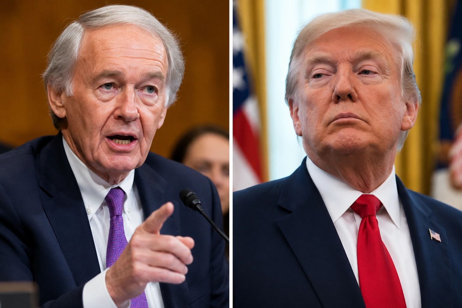 Impeachment Called By Ed Markey After Trump's Election Security Speech Shocked Congress