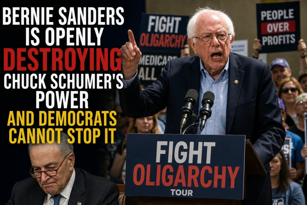 Bernie Sanders Is Openly Destroying Chuck Schumer's Power and Democrats Cannot Stop It