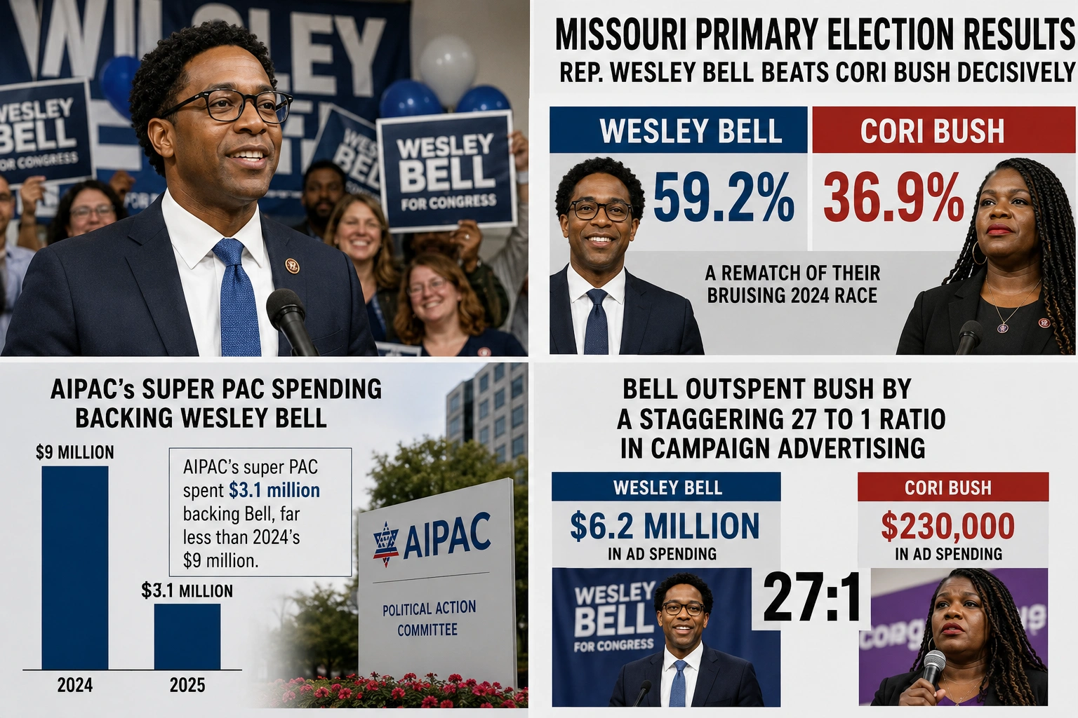 Missouri Primary Election Delivers Cori Bush 22 Point Defeat